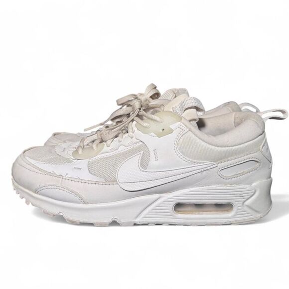 Nike Shoes - Nike Air Max 90 Futura Triple White Womens Size 8 Sneakers DM9922-101